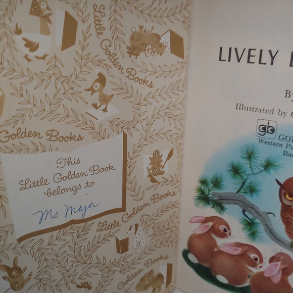 Vintage Little Golden Book "The Lively Little Rabbit" - Picture 2 of 5